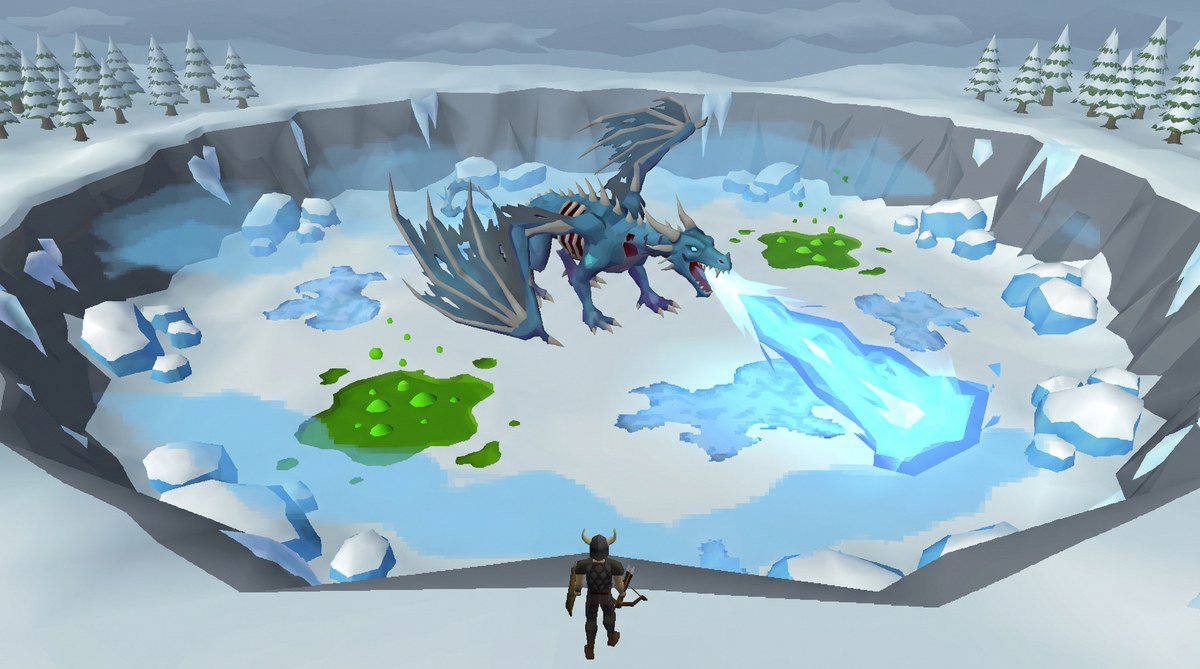 Vorkath dragonfire breath attack — OSRS undead dragon boss fight