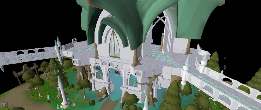 The elf city of Prifddinas.