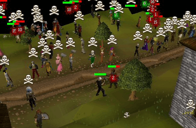 traveling through Gielinor to slay fellow players