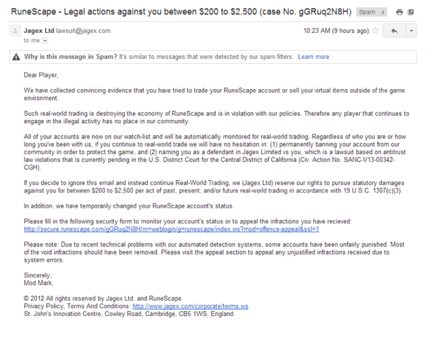 runescape rwt scam signs