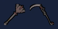 Inquisitor's mace and the Scythe of Vitur