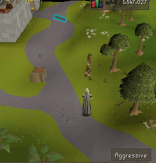 Tile Indicators: a highlighted destination tile on the path ahead of the player.