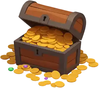 Treasure chest full of OSRS gold coins - how to buy RuneScape gold